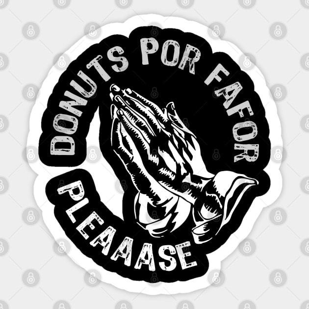 Donuts Por Favor Kids Funny colorful donut lovers Sticker by NIKA13